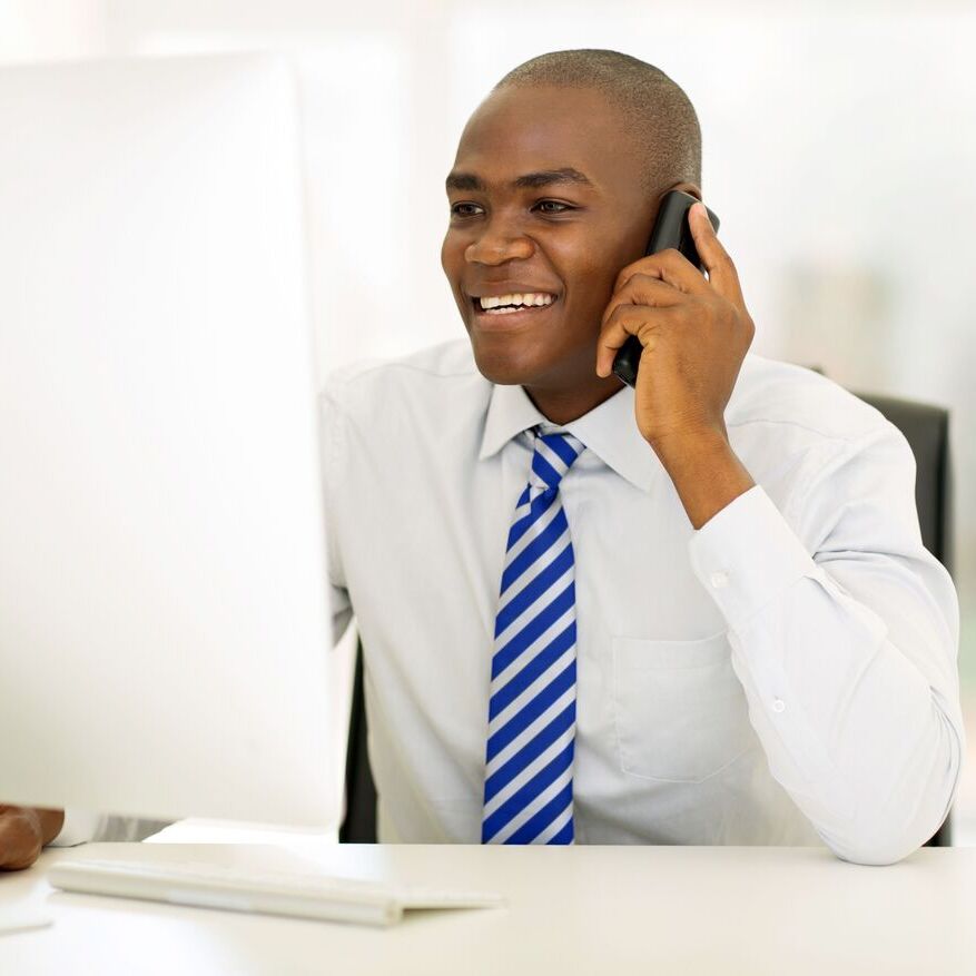 Man at computer